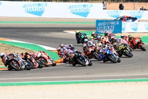 Race start, MotoGP race, Aragon MotoGP, 18 September